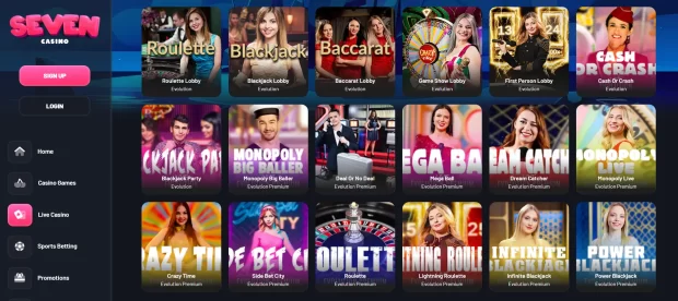 Seven Casino Live Games