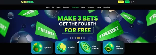 Velobet 3 bets free 4