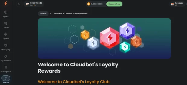 Cloudbet Loyalty Rewards