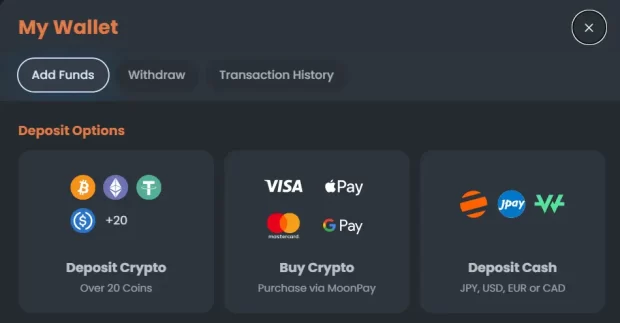 Cloudbet Payment Methods