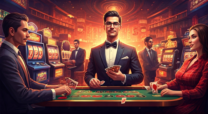 People enjoying sweepstakes casino games