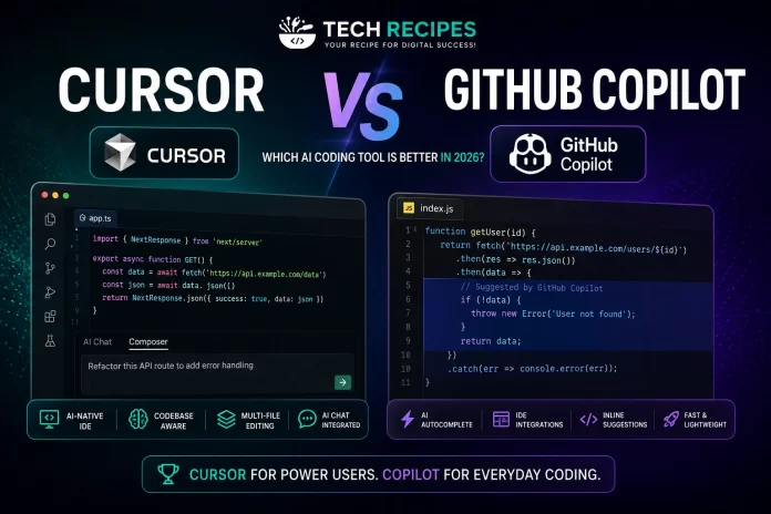 Compare Cursor vs GitHub Copilot