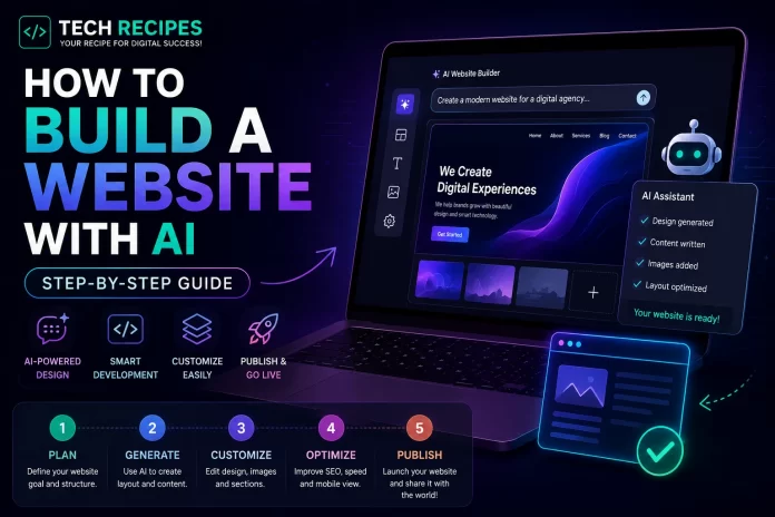 how to build a website with AI