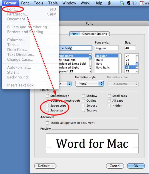 how to make superscript in word mac how to make superscript in word mac