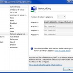 Virtual PC – Settings – Networking Adapter set