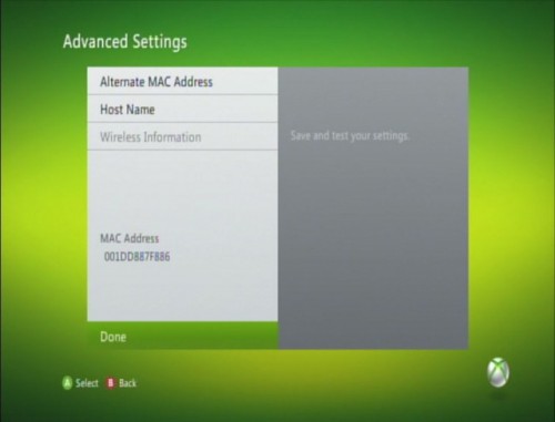 Advanced Settings Done