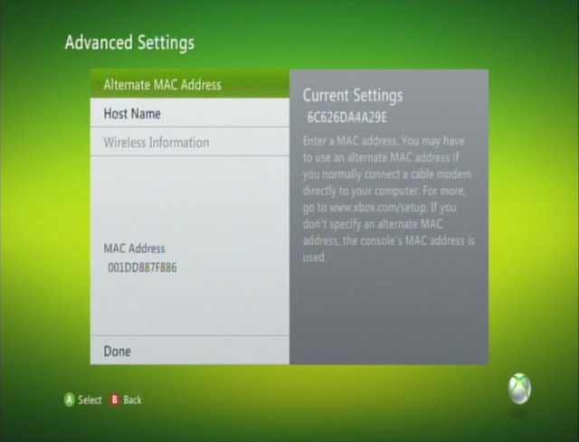 xbox one asking for alternate mac address xbox one asking for alternate mac address