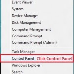 click control panel