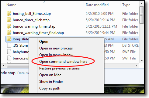 Open Command Prompt in Folder Using Windows Explorer