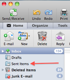 how to recall a message in outlook app mac